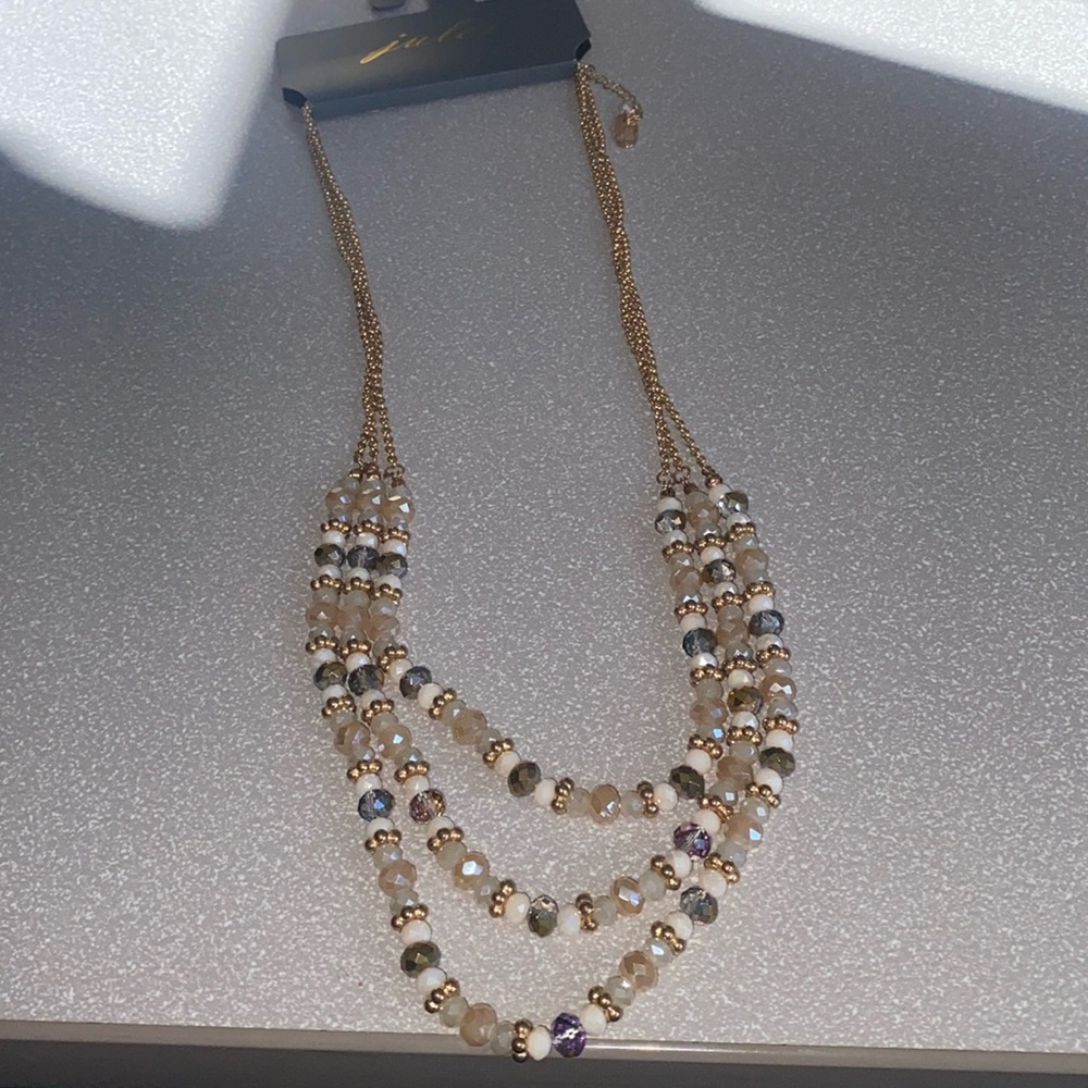 Beautiful necklace with tags